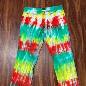 Rasta Tie Dye Jeans
